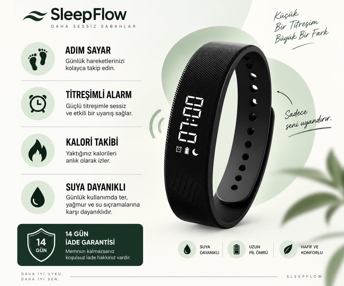 SleepFlow- Titreşimli Akıllı Bileklik